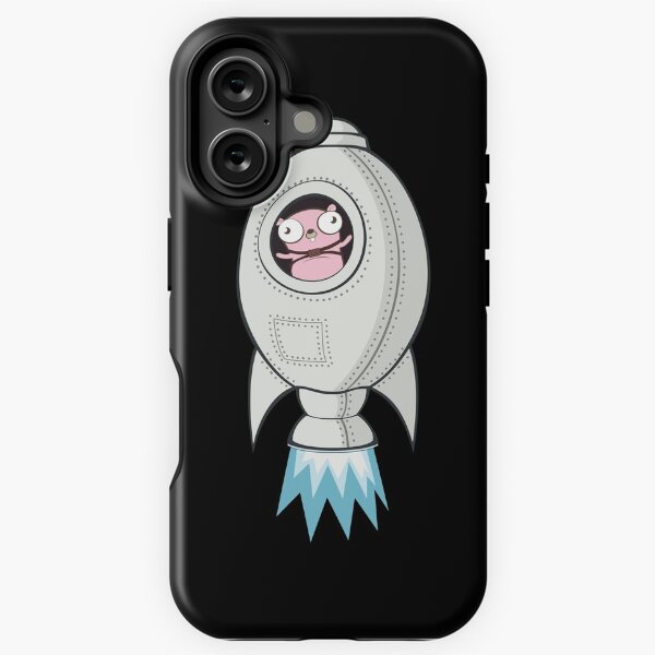 Item preview, The Go Gopher: Rocket (Black) designed and sold by hellkni9ht.