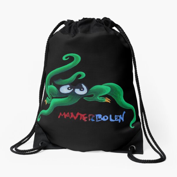 Making Friends (Monster detail) Drawstring Bag