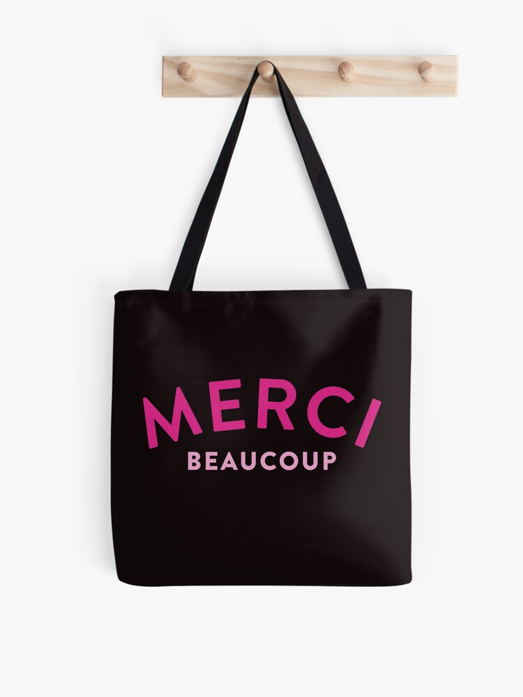 Merci Beaucoup French Slogan Tote Bag