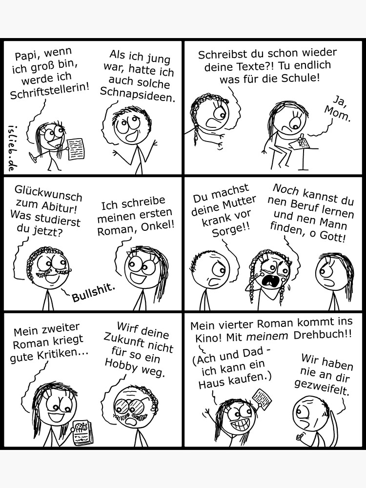 Schriftstellerin islieb Comic von islieb