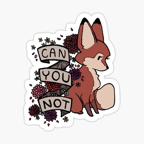 can you not Sticker