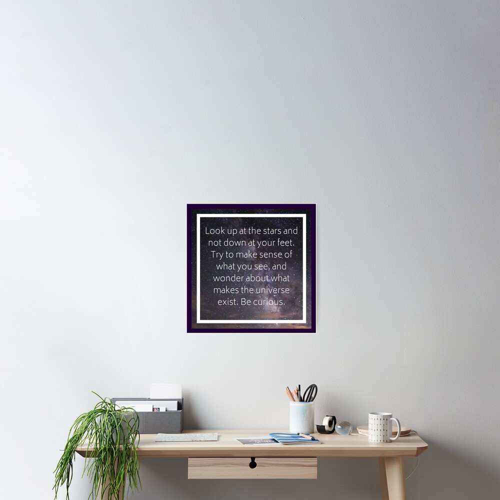 Stars Quotation (Stephen Hawking) Poster