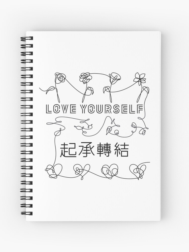 Cuaderno de espiral «BTS Love Yourself álbumes conectados (negro)» de  starkidkt | Redbubble