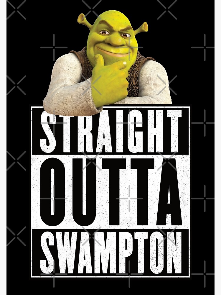 Shrek meme Photographic Print for Sale by Doflamingo99