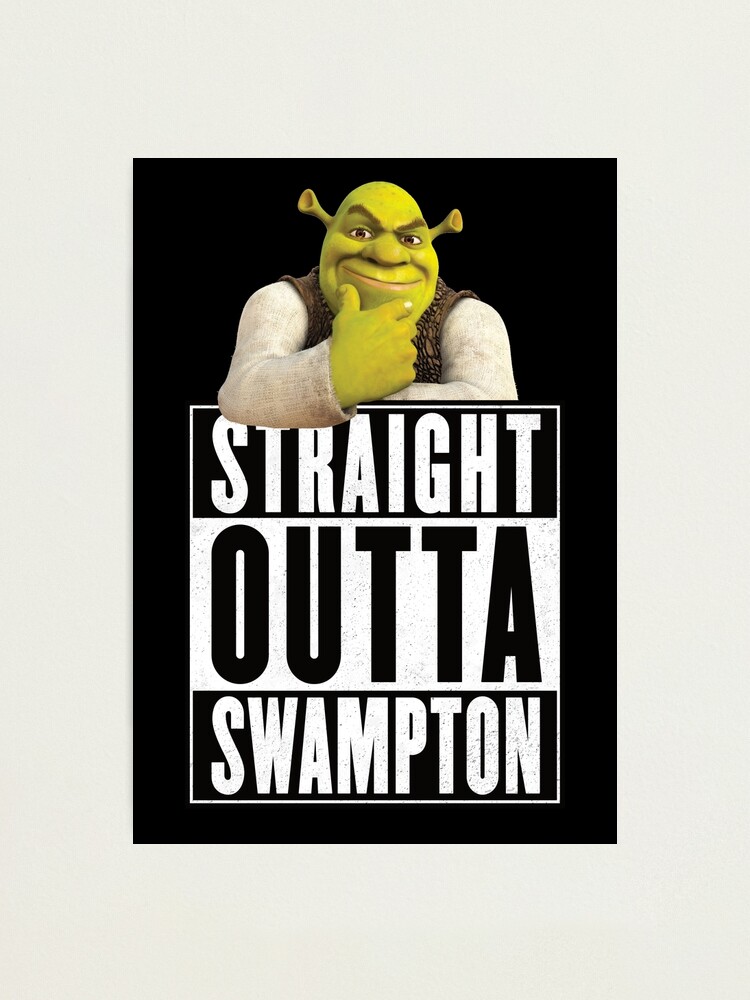 Shrek meme Photographic Print for Sale by Doflamingo99