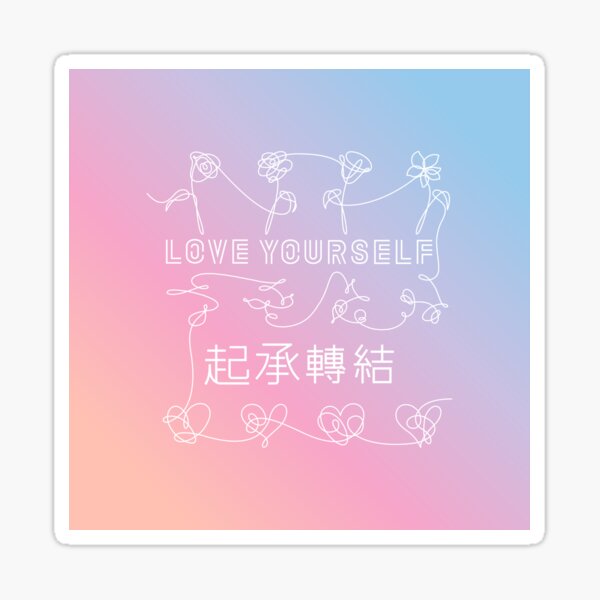 Artikel-Vorschau von BTS Love Yourself Alben verbunden Gradient bg, designt und verkauft von starkidkt.