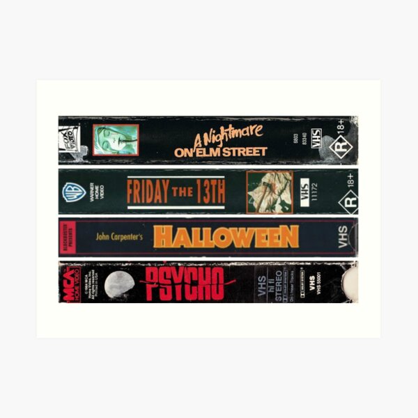 Classic Horror Movies Art Print