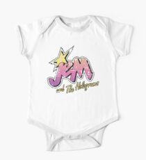 Jem and the Holograms Pastel Logo Distressed Faded 80s 1980s cartoons Misfits One Piece - Short Sleeve