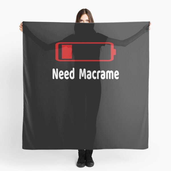 Item preview, Low Battery Need Macrame TShirt Activities Hobbies Gift designed and sold by we1000.