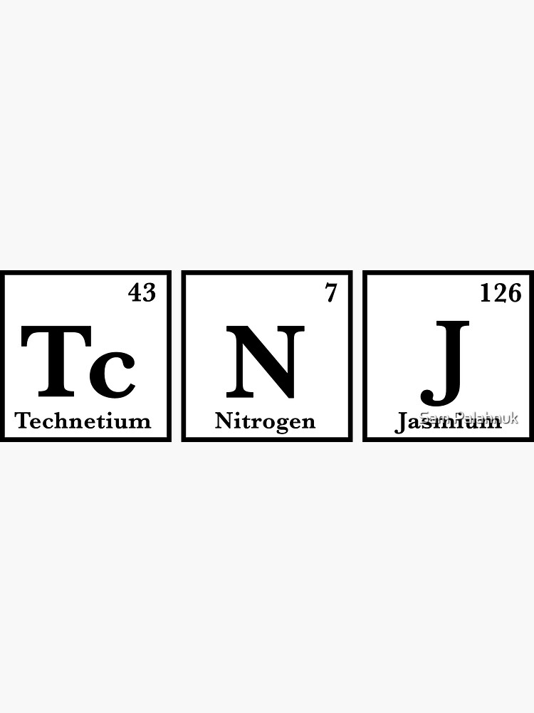 TCNJ Periodic Table sticker by sampalahnukart