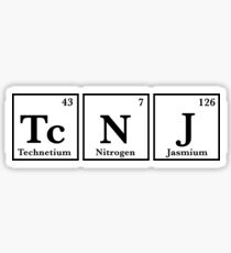 TCNJ Periodic Table sticker Sticker