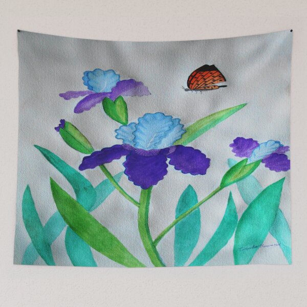Item preview, Irises and Butterfly designed and sold by BlueCanna.