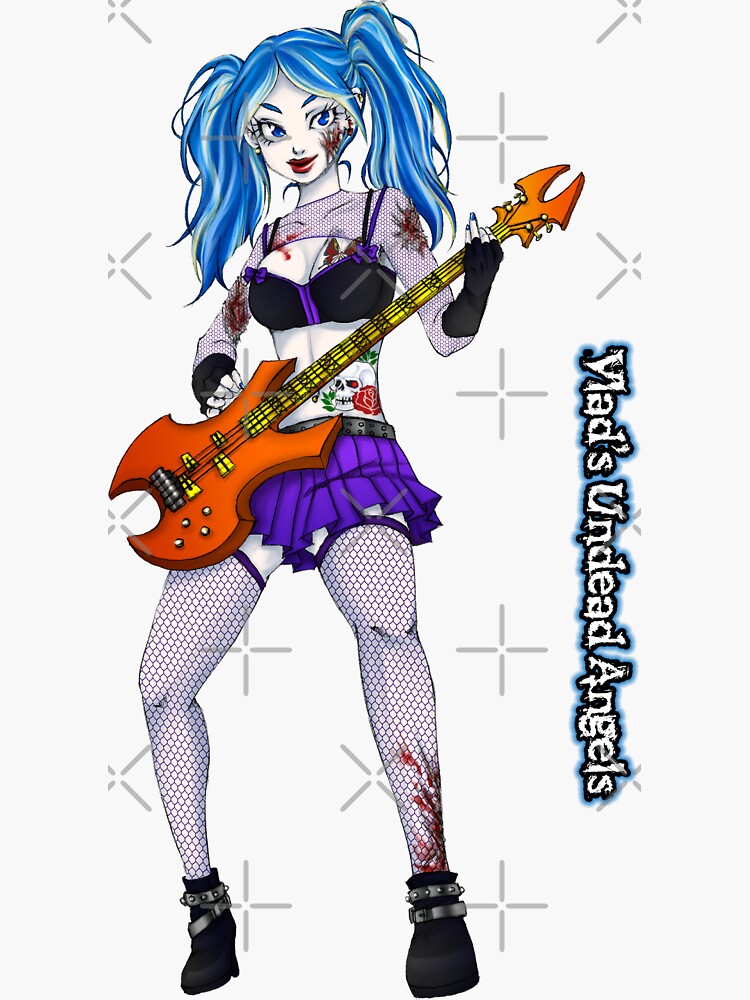 Undead Angels: Zombie Bass Guitarist by EnforcerDesigns