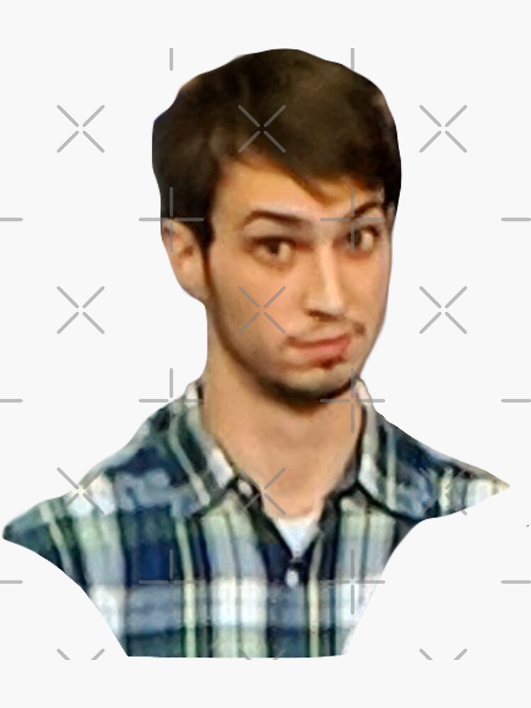 "plaid shirt guy meme" Sticker for Sale by isadroz Redbubble