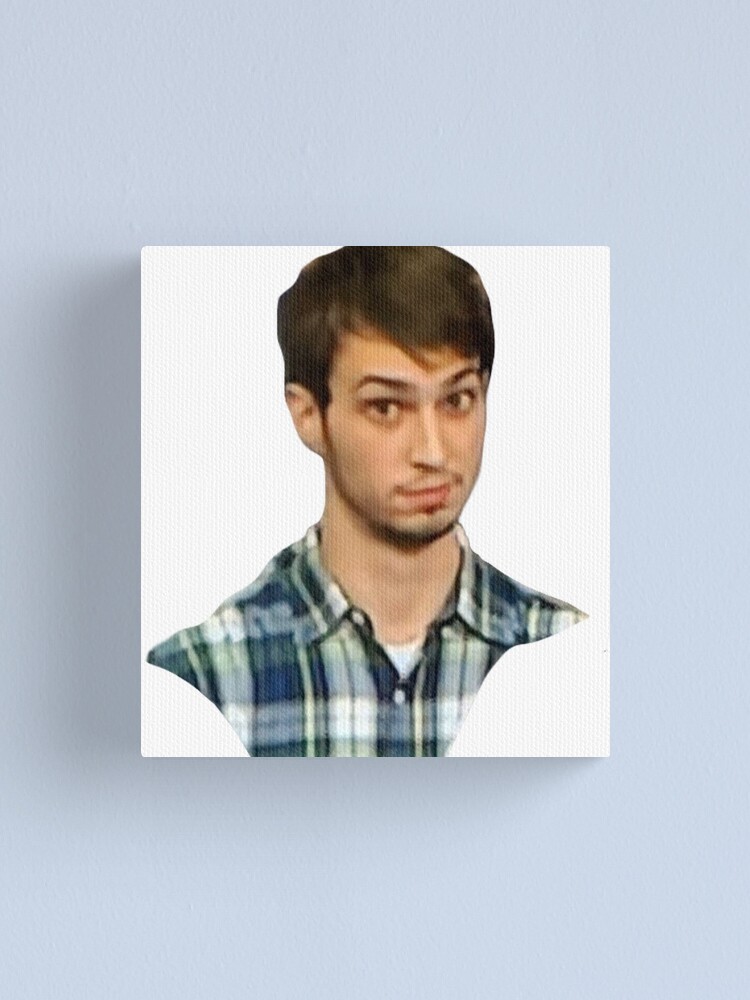 "plaid shirt guy meme" Canvas Print by isadroz Redbubble