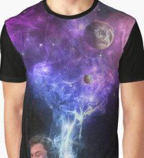 Elon Musk Smoking the Universe Graphic T-Shirt