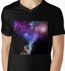 Elon Musk Smoking the Universe Men's V-Neck T-Shirt