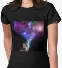 Elon Musk Smoking the Universe Women's Fitted T-Shirt