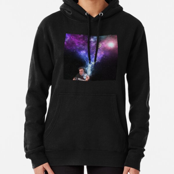 Elon Musk Smoking the Universe Pullover Hoodie