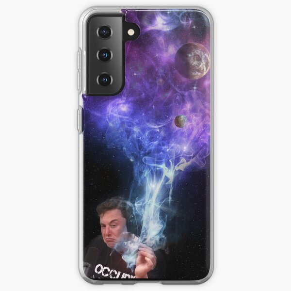 Elon Musk Smoking the Universe Samsung Galaxy Soft Case