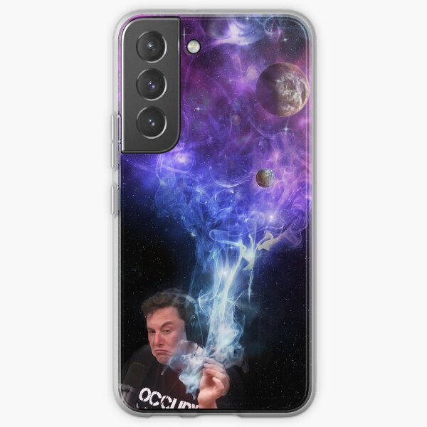Elon Musk Smoking the Universe Samsung Galaxy Soft Case