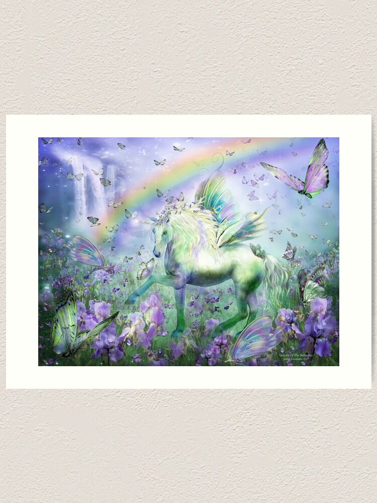 Cavalaris Unicorn of The Roses Wall Decal 37