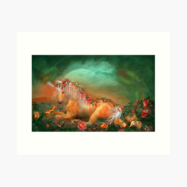 Cavalaris Unicorn of The Roses Wall Decal 37