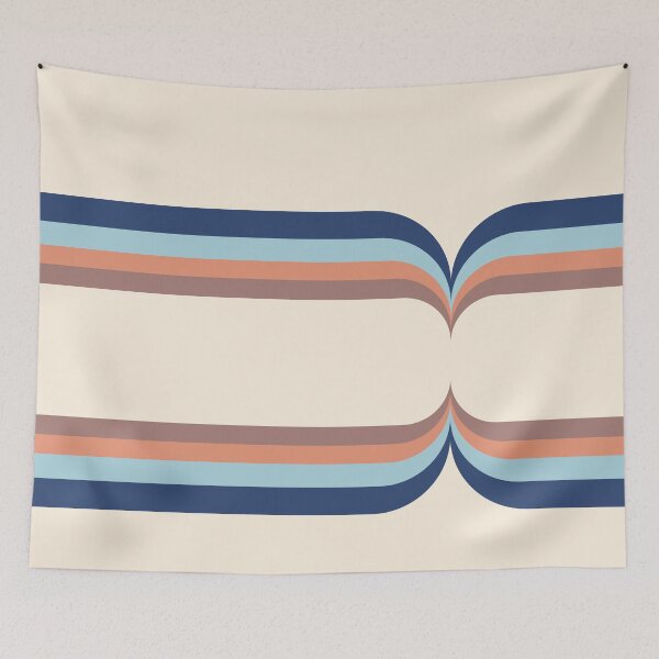 Item preview, Blue Shadow Retro Curves designed and sold by steviemonkey.