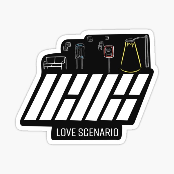 Ikon Love Scenario Stickers Redbubble