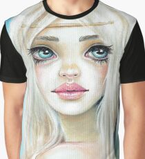 Jasmine Fairy Sky Blue background Graphic T-Shirt