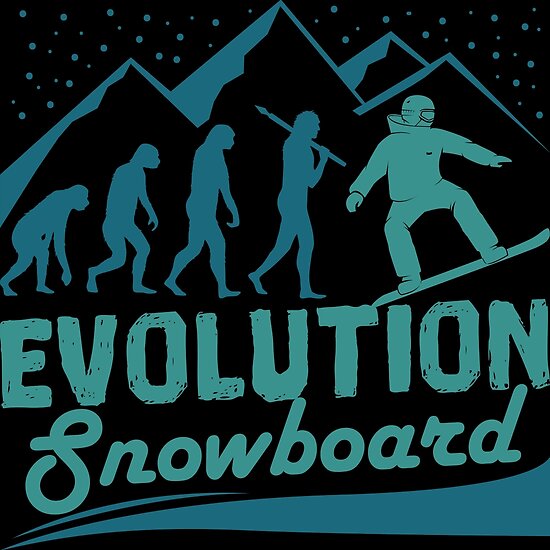 Evolution snowboard Posters by anziehend Redbubble