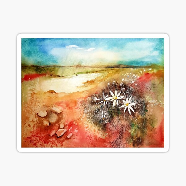 Flannel Flower Shower Sticker