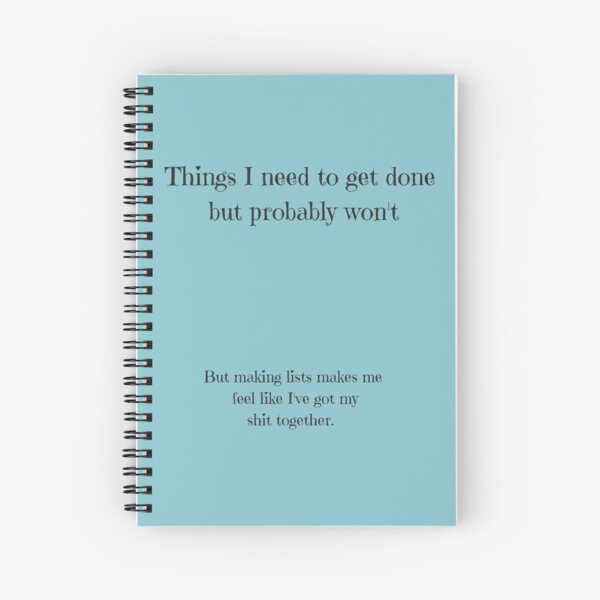 Funny Spiral Notebooks for Sale