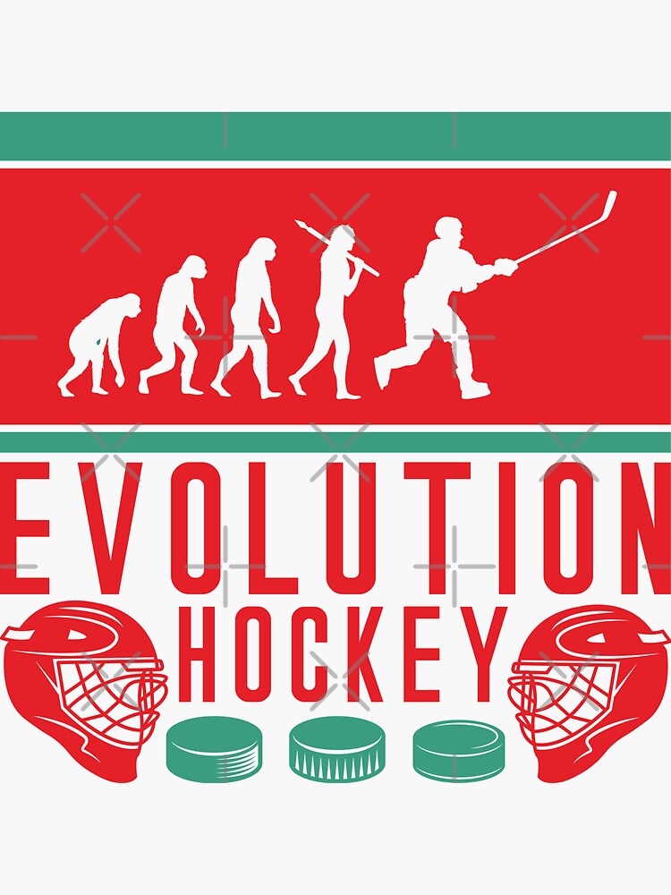"Evolution Ice Hockey" Sticker for Sale by anziehend Redbubble