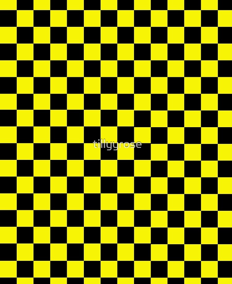 checkerboard yellow cheap online