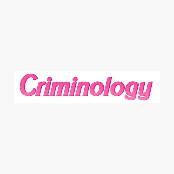 Item preview, Criminology designed and sold by mothernatural.