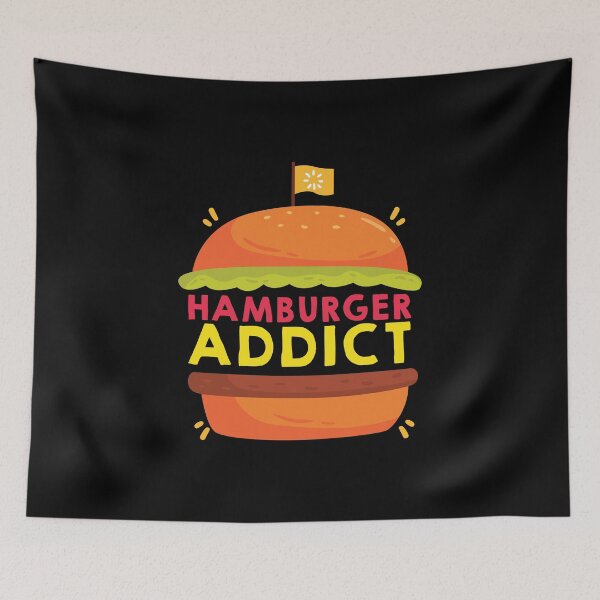 Item preview, Hamburger Addict Cute Gift for Burger Lover designed and sold by Bronby.