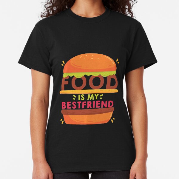 Cute Hamburger Graphic /"Best/" Quote Women/'s T-shirt