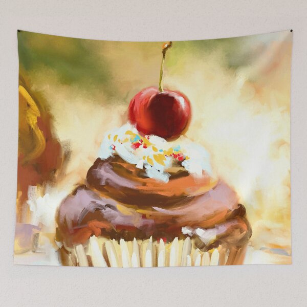 Item preview, Cupcake with cherry designed and sold by Mikko Tyllinen.