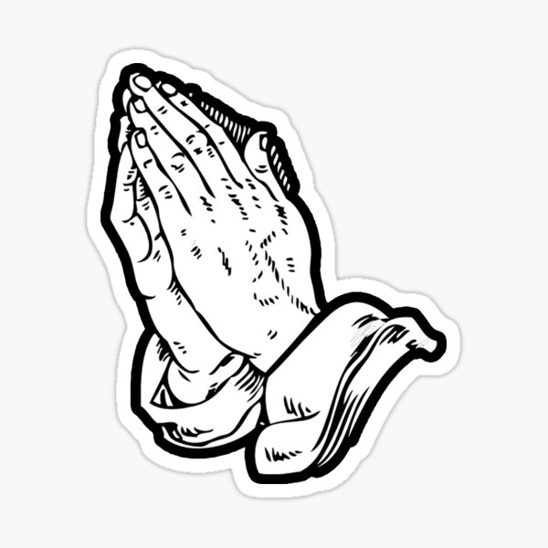 Praying Hands Tattoo Stickers for Sale | Redbubble