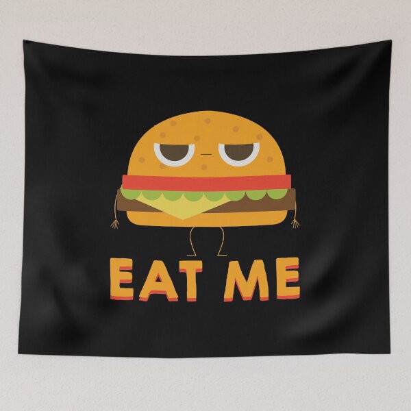 Item preview, Eat Me Funny Cute Cheeseburger Bun Fast Food designed and sold by Bronby.