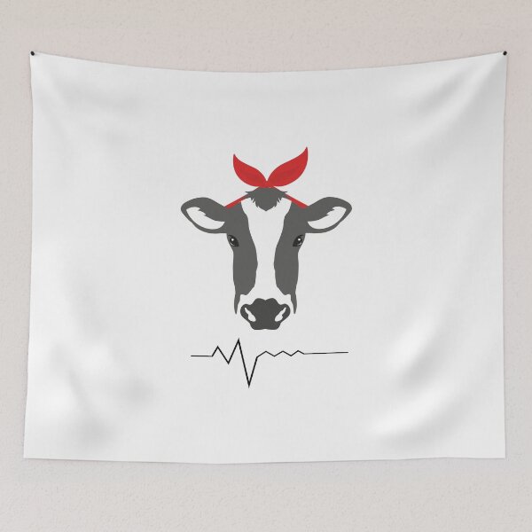 Item preview, Heartbeat Cow Farmer Funny designed and sold by miracletee.