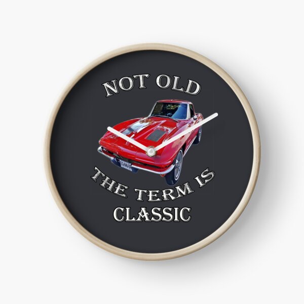 Item preview, Birthday, Retirement Vintage Car 1963 Chevrolet Corvette, Funny Gift Designs, Cards, shirts, mugs, bedding, clocks, pillows & more designed and sold by tamdevo1.