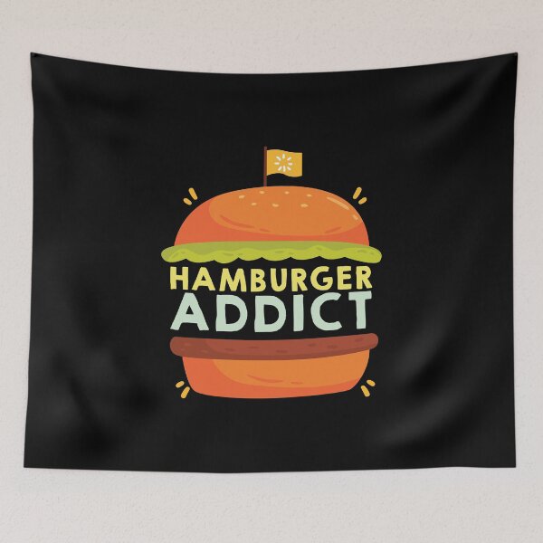 Item preview, Hamburger Addict Cute Gift for CheeseBurger Lovers designed and sold by Bronby.