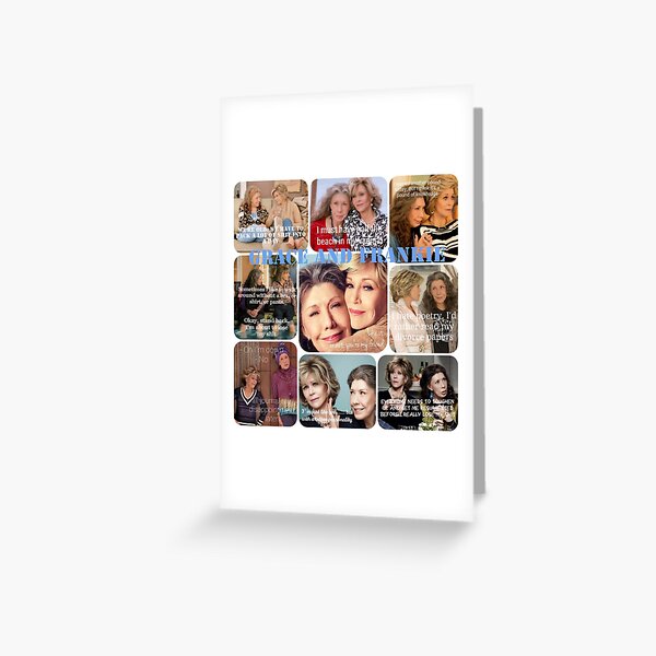 Grace And Frankie Greeting Cards Redbubble