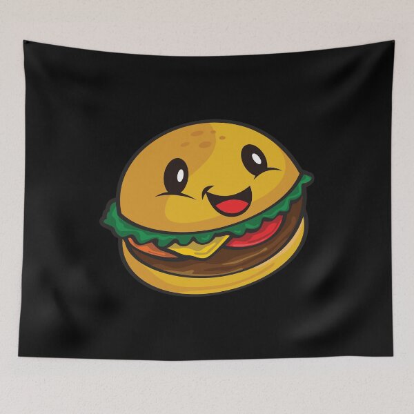 Item preview, Cute Funny Kids Burger Smiling For Fast Food Lovers designed and sold by Bronby.