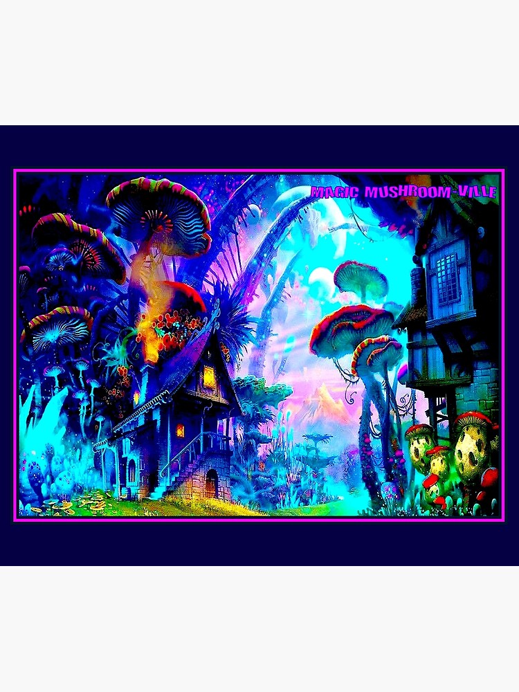 Mushroom village online tapestry