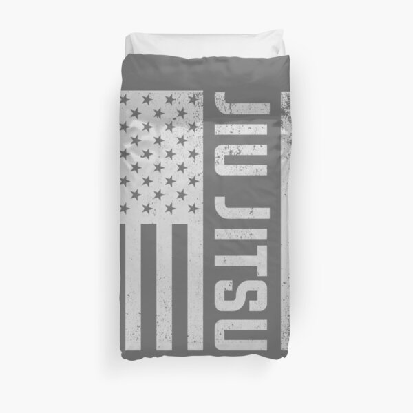 Patriotic MMA Grappling Bjj Brazilian Jiu Jitsu American Flag Duvet Cover