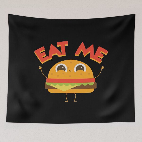 Item preview, Eat Me Funny Cute Cheese Burger Bun Fast Food designed and sold by Bronby.