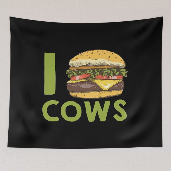 Item preview, I Love Cows Meat Eater Burger Heart Fast Food Lover designed and sold by Bronby.